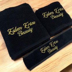 Güzellik Merkezi Havlu Seti - Özel Logo Nakışlı 